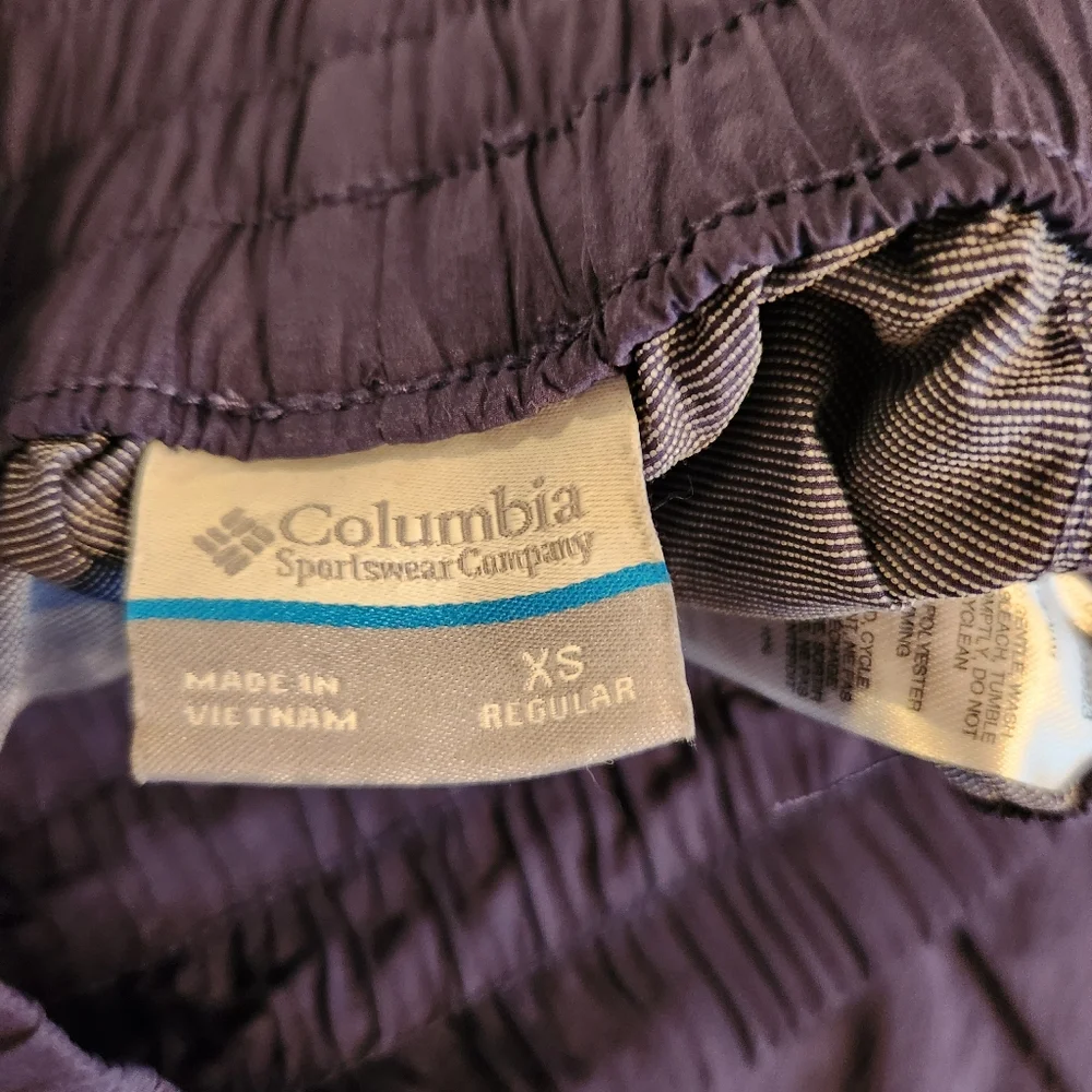 Columbia Women's Hiking Jogger Pants Omni Shield Navy Sz XS EUC Athletic Nature